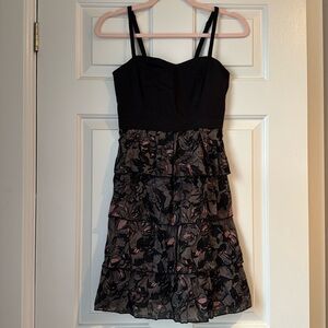 Bustier Dress with Ruffled Skirt